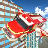 Flying Fire Truck Driving Sim